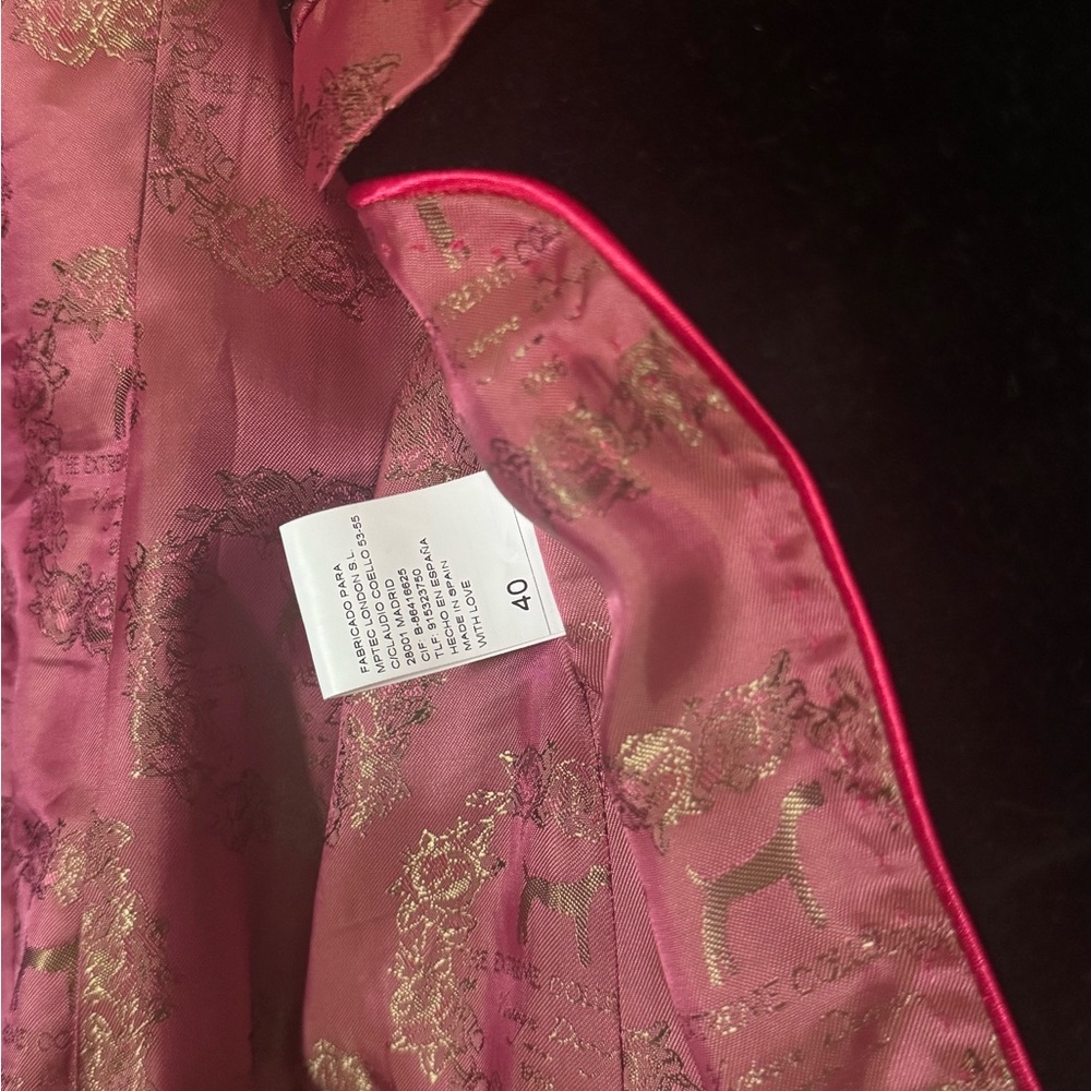 Pink and Cream Checkered Blazer - Picture 4 of 7